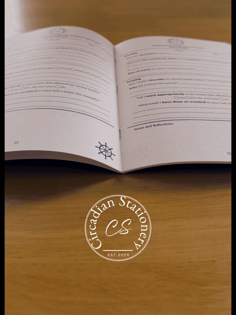 Home Page copy of saddle stitched with 3 pins to lay flat & high quality paper to prevent bleed through